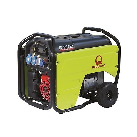 Grupo electrógeno Pramac S8000es 230V gasolina CONN+AVR Arranque eléctrico