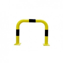 Barrera de protección y seguridad BAR6075NJ de MetalWorks, amarillo y negro